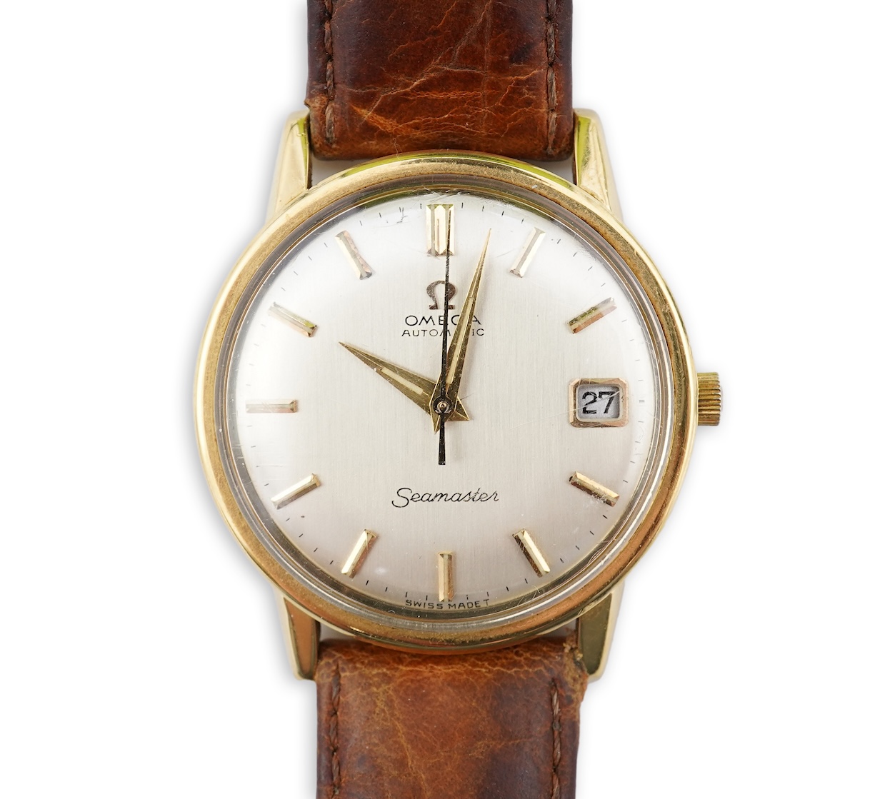 A gentleman's 1960's 18ct gold Omega Seamaster Automatic wrist watch